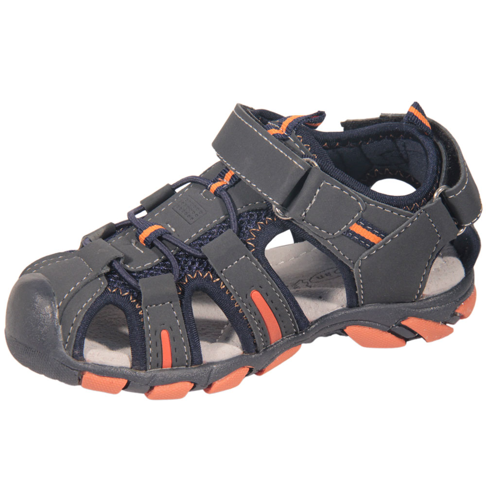 Sandalia Infantil Trekking Marino/Naranja - Imagen 2