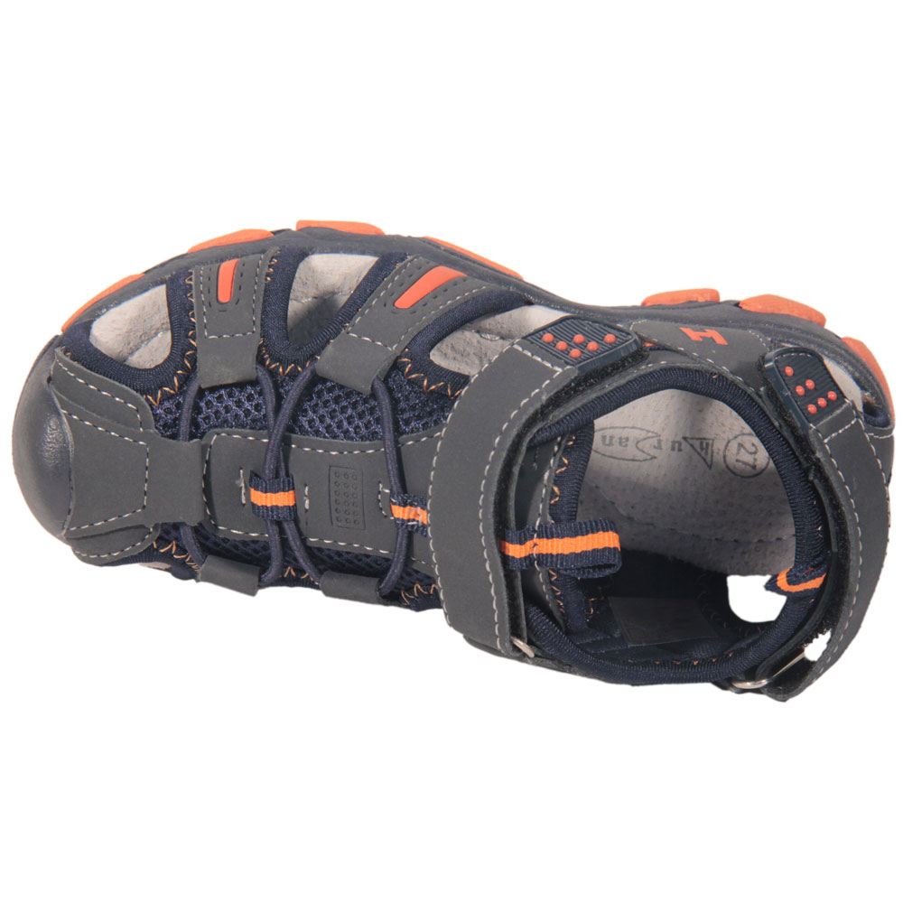 Sandalia Infantil Trekking Marino/Naranja - Imagen 4