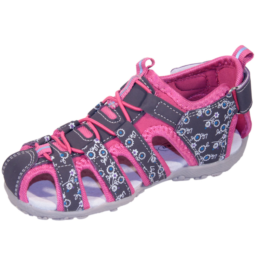 Sandalia Infantil Trekking Fucsia - Imagen 2
